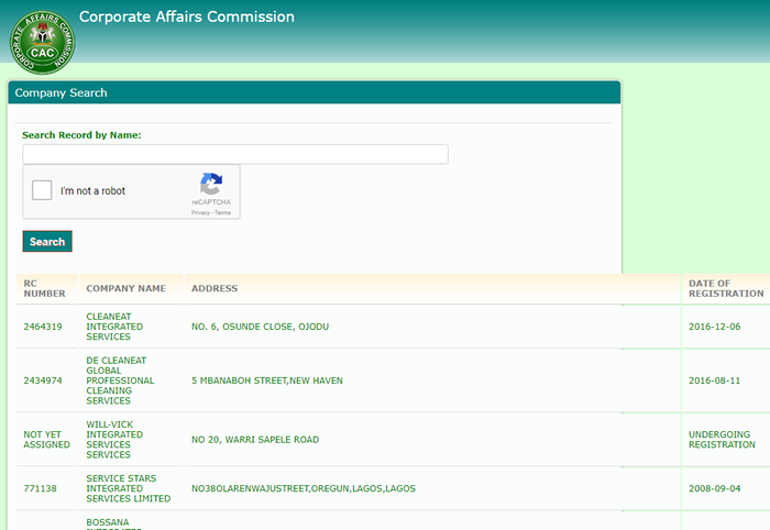 registered companies in Nigeria